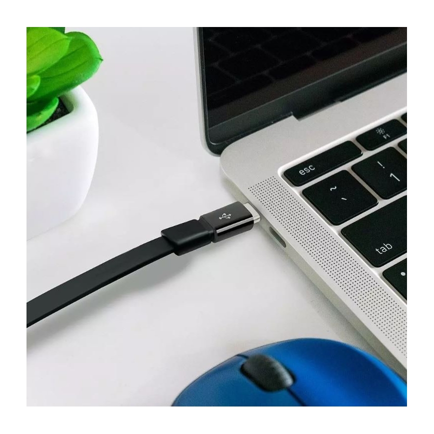 Переходник Micro USB - Type C черный