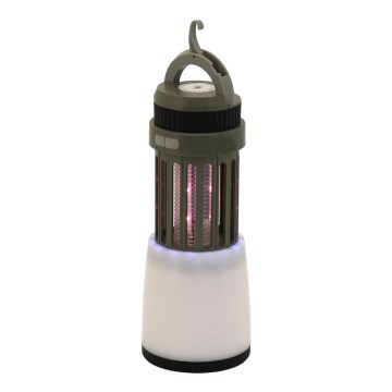 Переносна акумуляторна LED лампа зі знищувачем комах LED/2W/1800mAh/3xAAA IPX4 зелений
