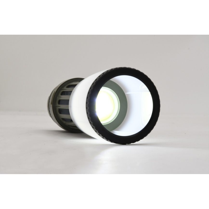 Переносна акумуляторна LED лампа зі знищувачем комах LED/2W/1800mAh/3xAAA IPX4 зелений