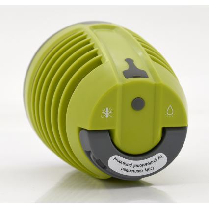 Переносна акумуляторна LED лампа зі знищувачем комах LED/2W/3,7V 1800 mAh IPX4 зелений