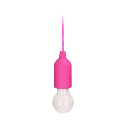 Переносна LED лампа LED/1W/3xAAA рожевий