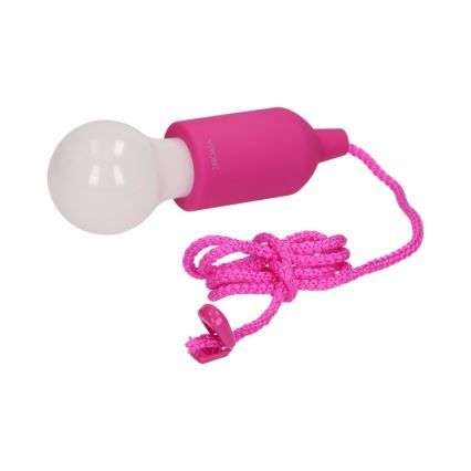Переносна LED лампа LED/1W/3xAAA рожевий