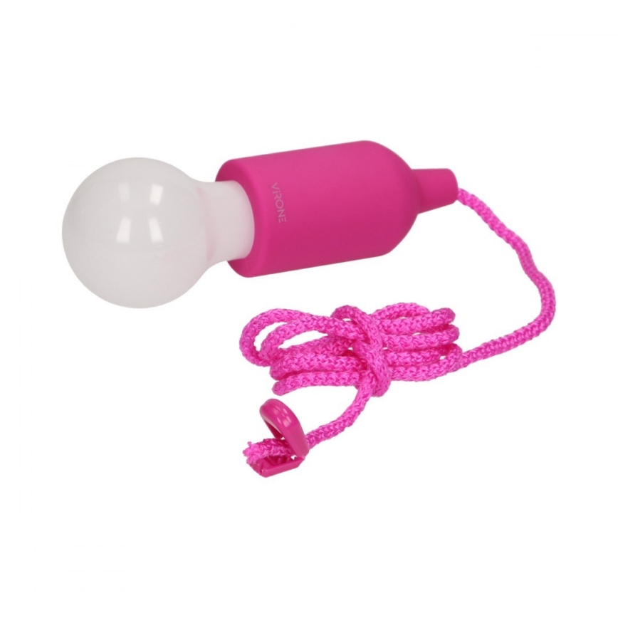 Переносна LED лампа LED/1W/3xAAA рожевий