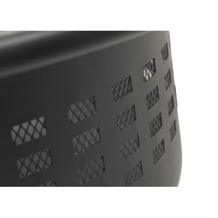 Переносний гриль на дрова з решіткою чорний