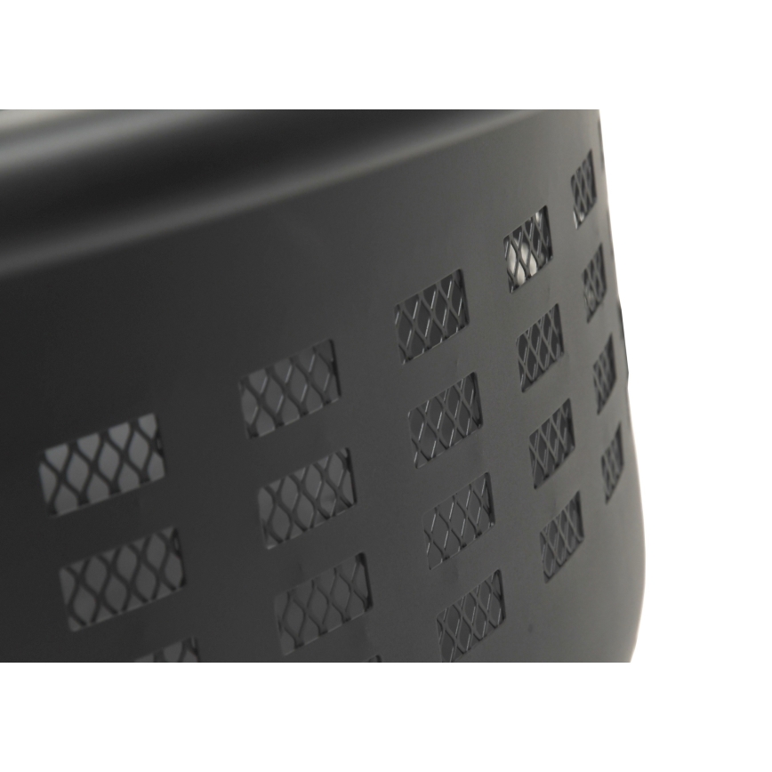 Переносний гриль на дрова з решіткою чорний