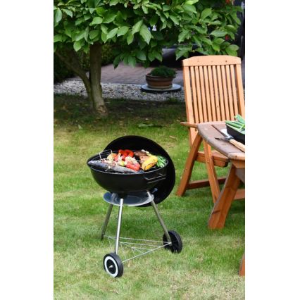 Переносний гриль на вугілля чорний