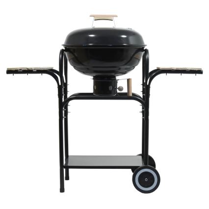 Переносной гриль на углях черный/дерево