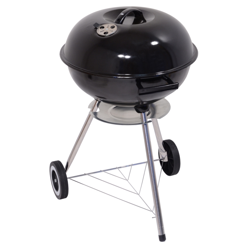 Переносной гриль на углях черный