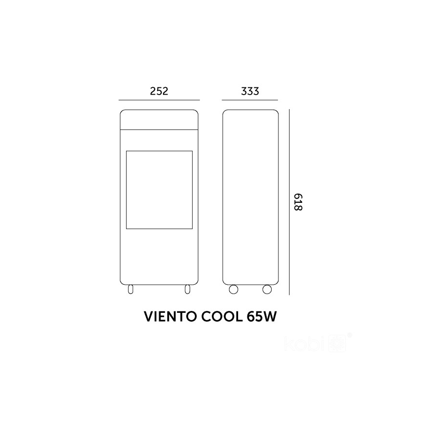 Переносной охладитель воздуха VIENTO COOL 65W/230V белый + пульт дистанционного управления