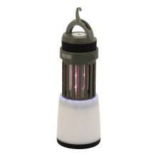 Переносна акумуляторна LED лампа зі знищувачем комах LED/2W/1800mAh/3xAAA IPX4 зелений