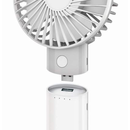 Перезарядний вентилятор з павербанком 4000 мАг/3,7В microUSB