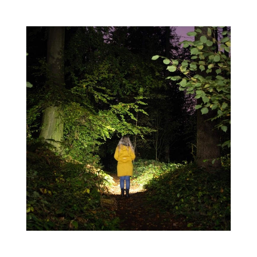 Перезаряджуваний LED-ліхтар 2xLED/3W/5V 210 lm 1200 mAh чорний