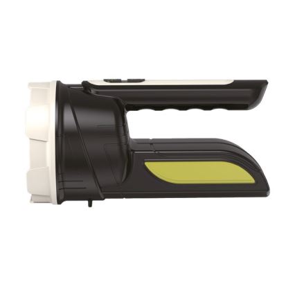 Перезаряджуваний LED-ліхтар 2xLED/3W/5V 210 lm 1200 mAh чорний