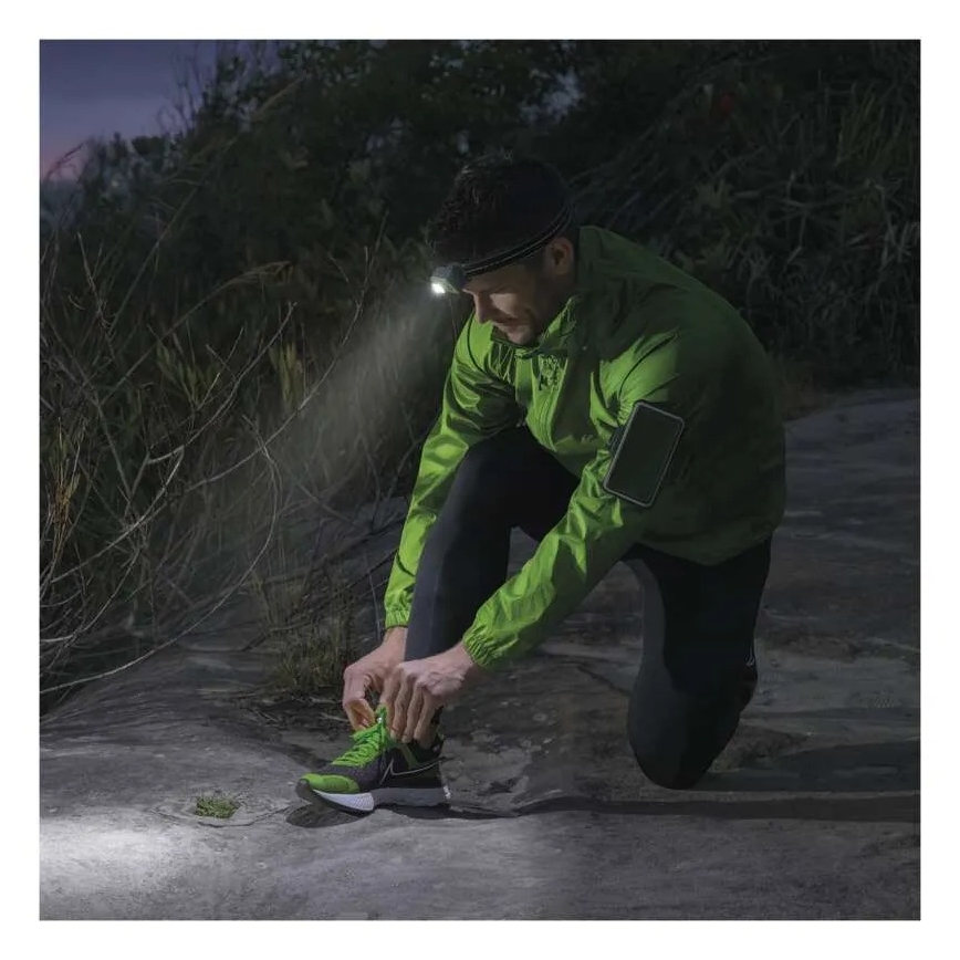 Перезаряджуваний налобний світлодіодний ліхтар LED/USB 1600 mAh IPX6