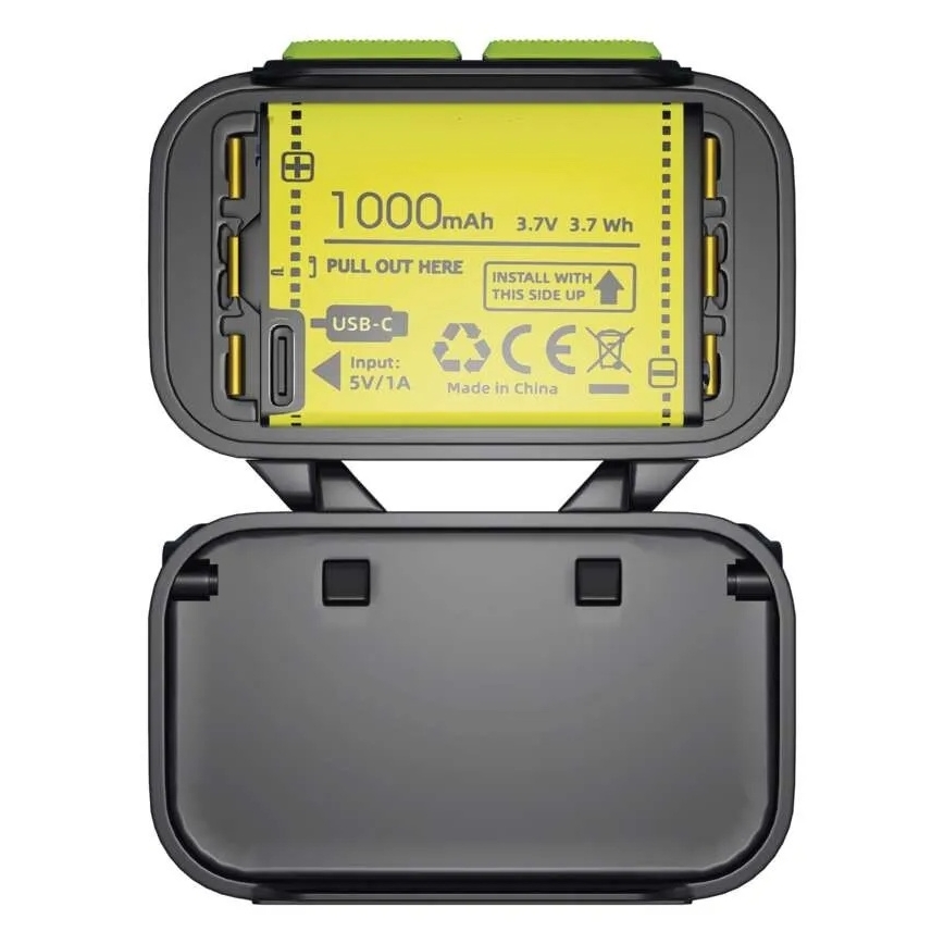 Перезаряжаемый налобный фонарь с регулировкой яркости LED/3xAAA/1000 mAh 3,7V