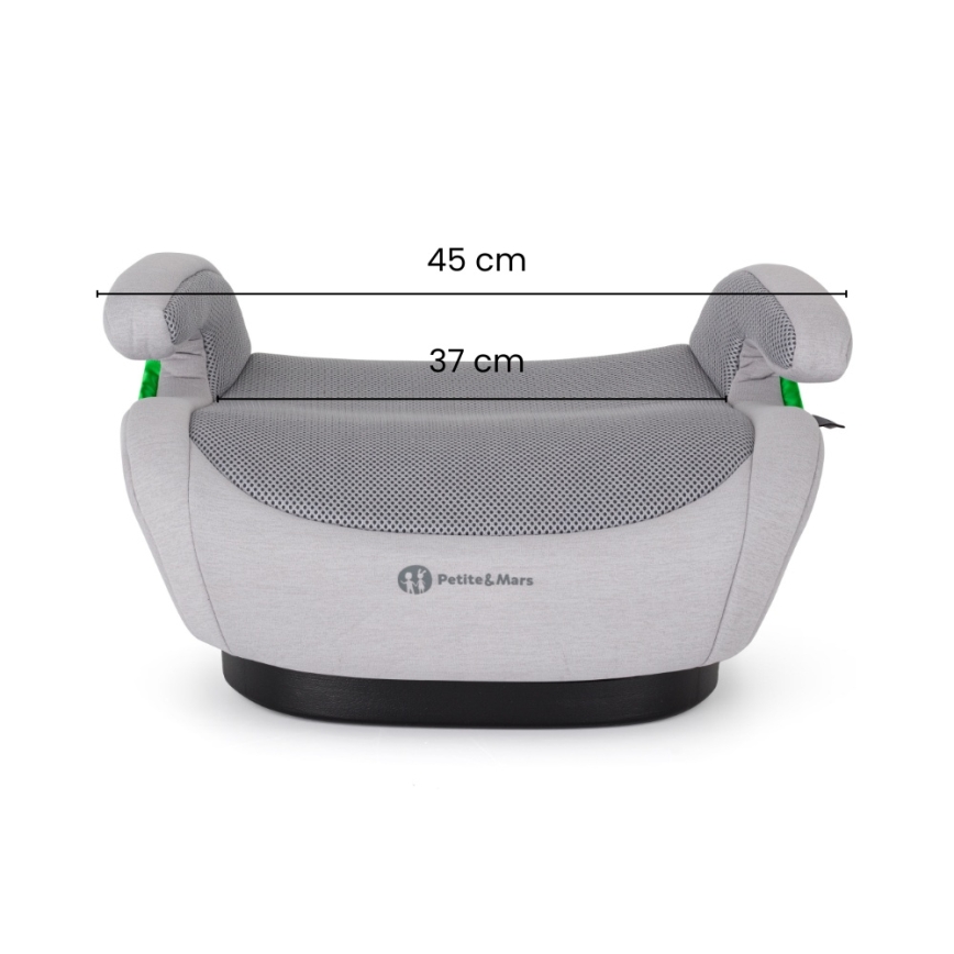 PETITE&MARS - Бустер для авто OPTIMUS PRO i-Size Air 125-150 см (22-36 кг) чорний