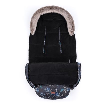 PETITE&MARS - НАБОР Детский конверт 4в1 COMFY Stylish Beauty + муфты для коляски FURRY Forever Black