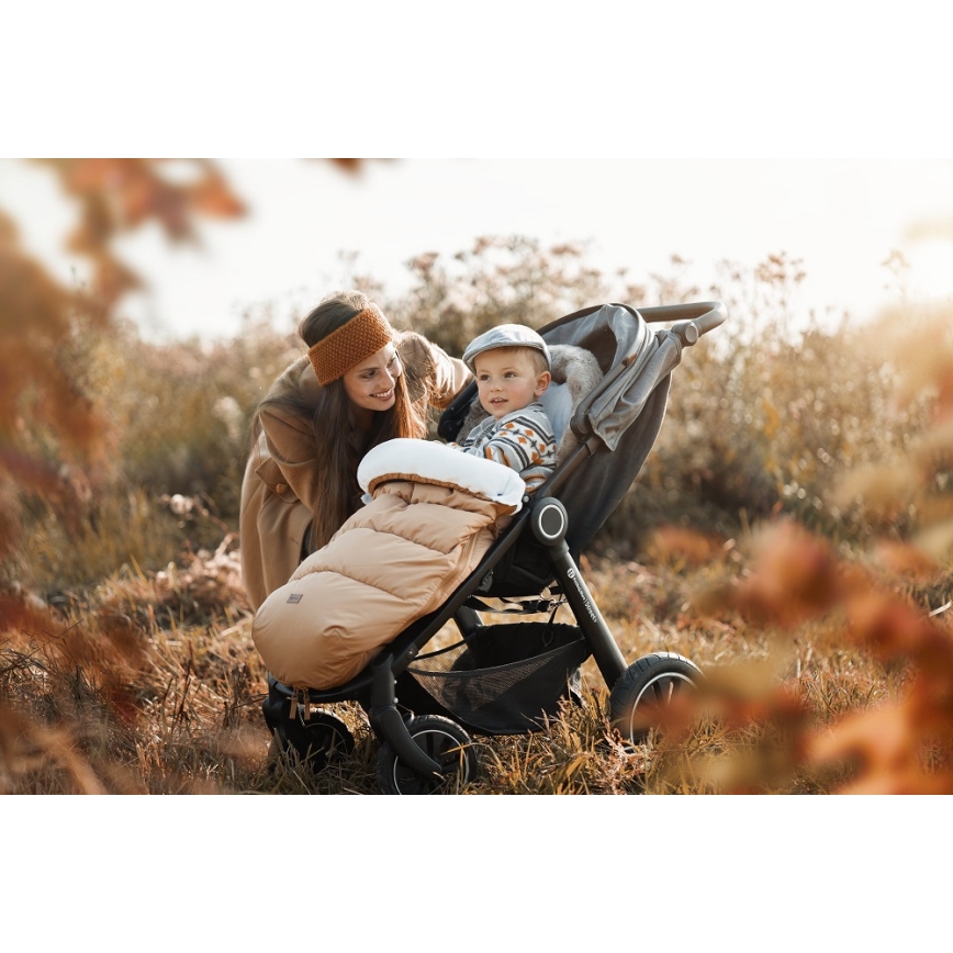 PETITE&MARS - Детское зимнее одеяло-конверт 4в1 COMFY Elegant Caramel/Beige коричневый