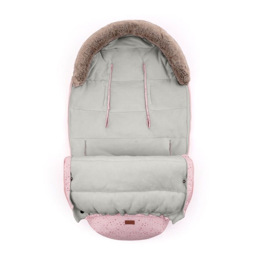 PETITE&MARS - Детское зимнее одеяло-конверт 4в1 COMFY Glossy Princess/Grey розовый
