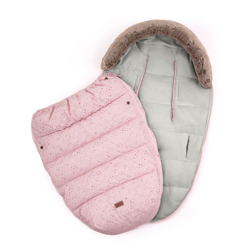PETITE&MARS - Детское зимнее одеяло-конверт 4в1 COMFY Glossy Princess/Grey розовый