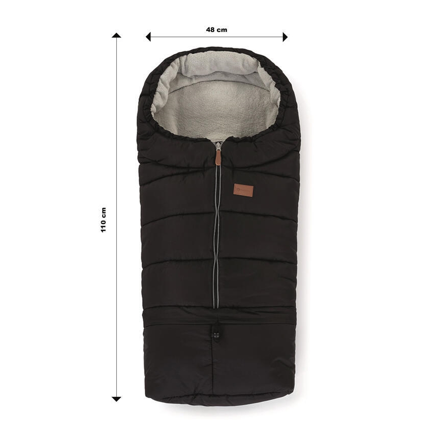 PETITE&MARS - Дитяча зимова ковдра-конверт 3в1 JIBOT чорний