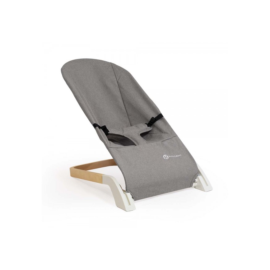 PETITE&MARS - Дитяче крісло-шезлонг CALMY сірий