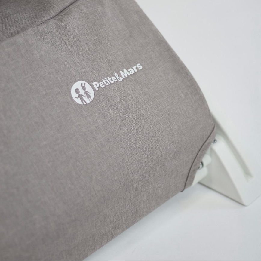 PETITE&MARS - Дитяче крісло-шезлонг CALMY сірий