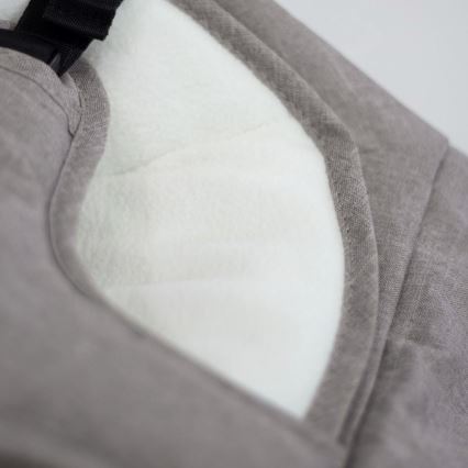 PETITE&MARS - Дитяче крісло-шезлонг CALMY сірий