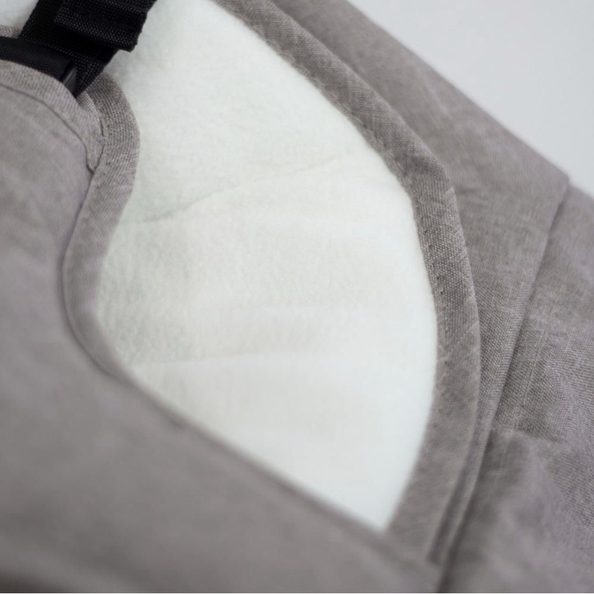 PETITE&MARS - Дитяче крісло-шезлонг CALMY сірий