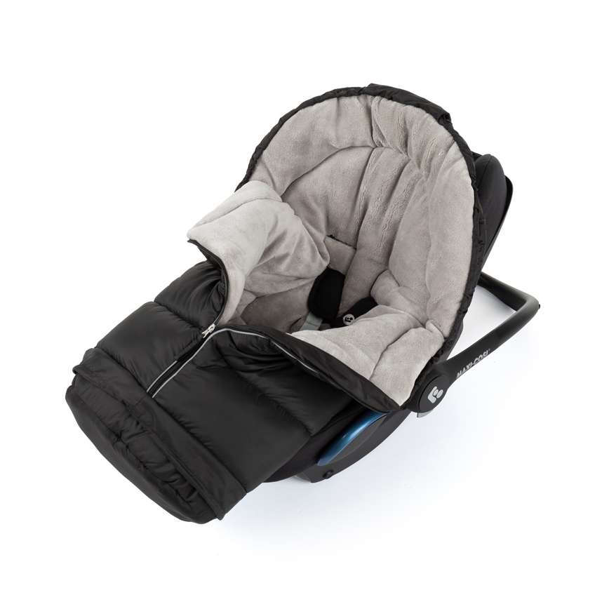 PETITE&MARS - НАБІР Дитячий конверт 3в1 JIBOT + рукавички для коляски JASIE чорний