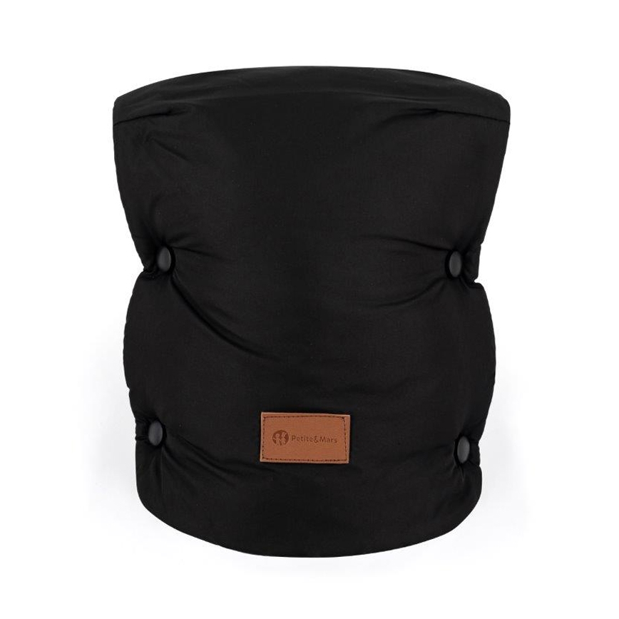 PETITE&MARS - НАБІР Дитячий конверт 3в1 JIBOT + рукавички для коляски JASIE чорний