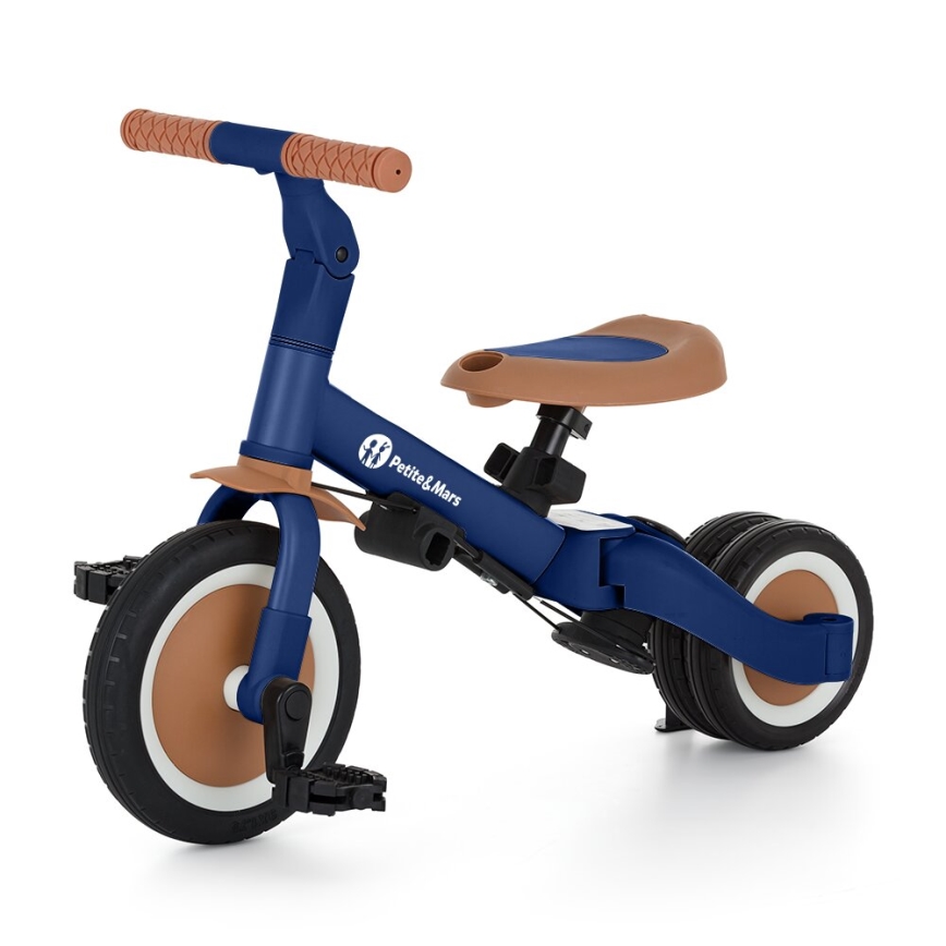 PETITE&MARS - Дитячий триколісний велосипед 5в1 TURBO Enigmatic Blue