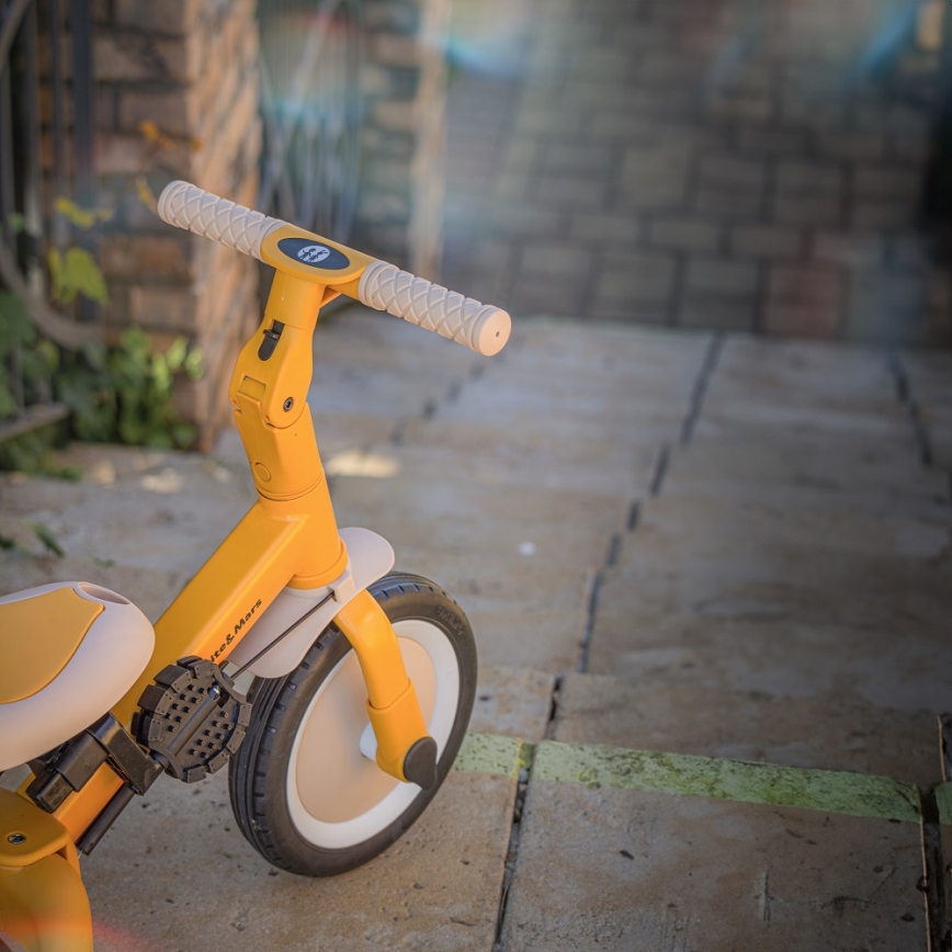 PETITE&MARS - Дитячий триколісний велосипед 5в1 TURBO Intense Ochre