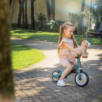 PETITE&MARS - Дитячий триколісний велосипед 5в1 TURBO Misty Green