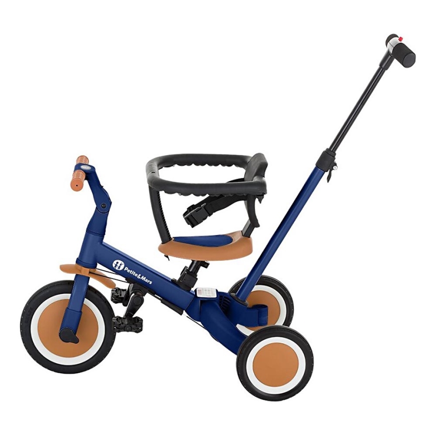 PETITE&MARS - Дитячий триколісний велосипед 5в1 TURBO Enigmatic Blue