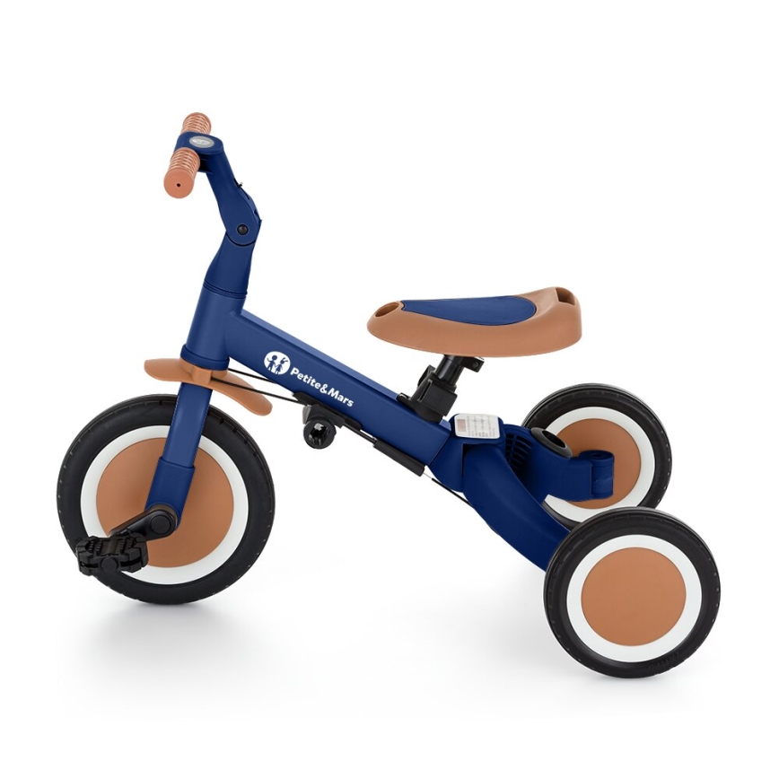 PETITE&MARS - Дитячий триколісний велосипед 5в1 TURBO Enigmatic Blue