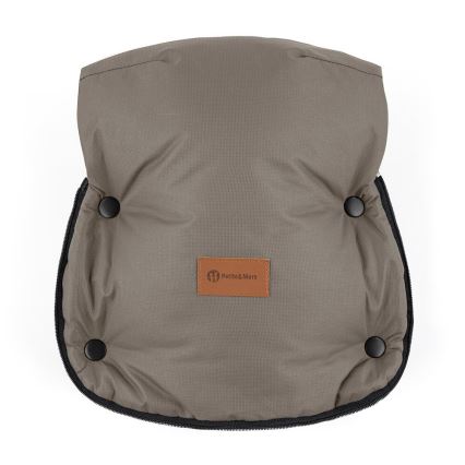 PETITE&MARS - НАБІР Дитяча зимова ковдра-конверт ARCTIC + рукавиці для коляски FURRY Mocha Mousse