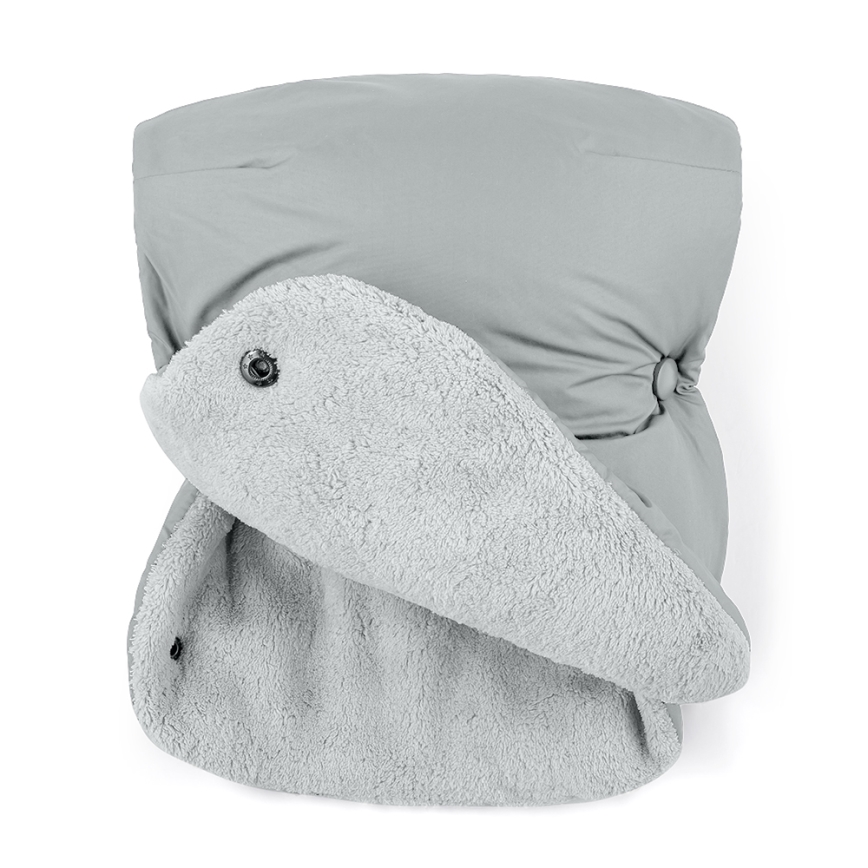 PETITE&MARS - НАБІР дитячий конверт 3 в 1 JIBOT + рукавники для коляски JASIE світло-сірий