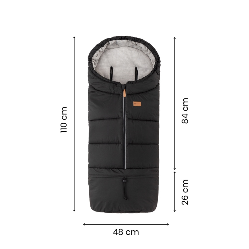 PETITE&MARS - НАБІР дитячий конверт 3 в 1 JIBOT + рукавники для коляски JASIE світло-сірий