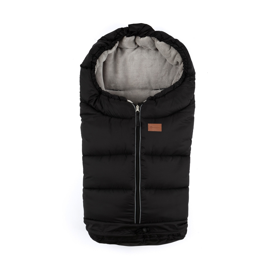 PETITE&MARS - НАБОР Детское зимнее одеяло-конверт 3в1 JIBOT + рукавицы для коляски JASIE черный