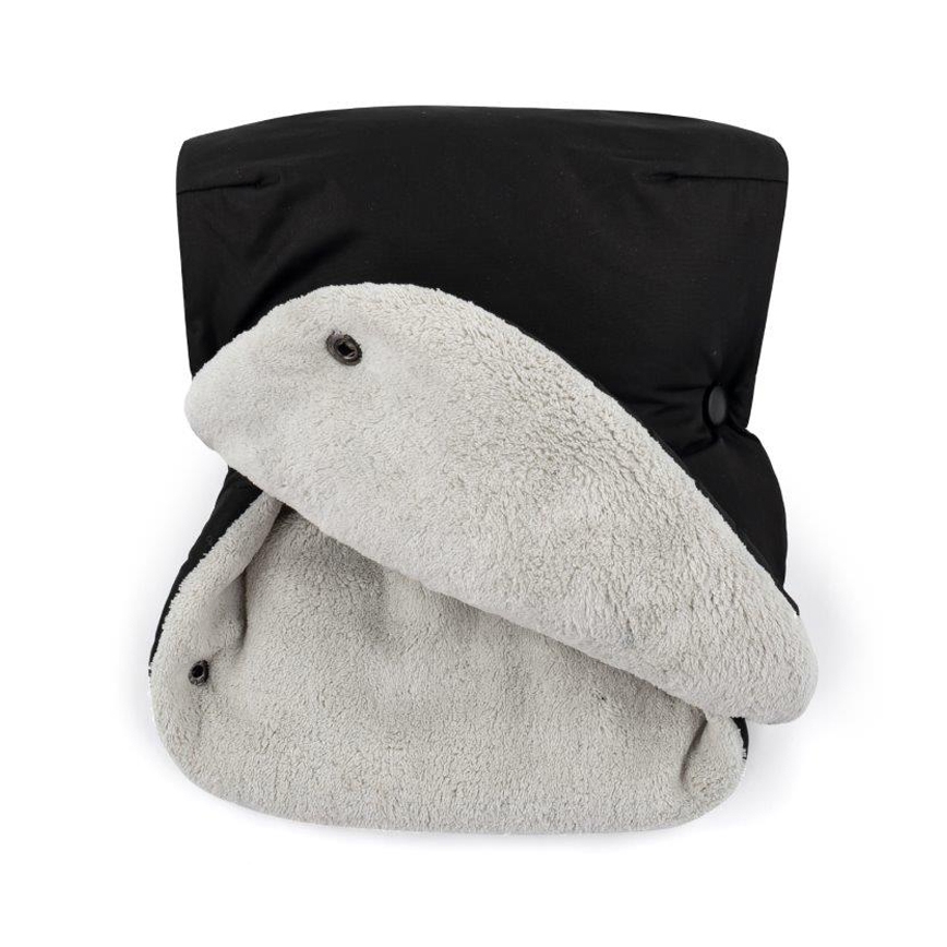 PETITE&MARS - НАБОР Детское зимнее одеяло-конверт 3в1 JIBOT + рукавицы для коляски JASIE черный