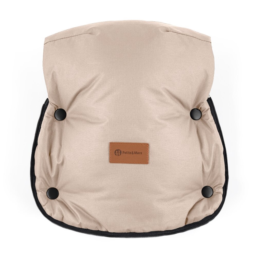 PETITE&MARS - НАБОР Детское зимнее одеяло-конверт 4в1 COMFY + рукавицы для коляски FURRY Роза Petal