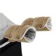 PETITE&MARS - НАБОР Детское зимнее одеяло-конверт 3в1 JIBOT + рукавицы для коляски коричневый