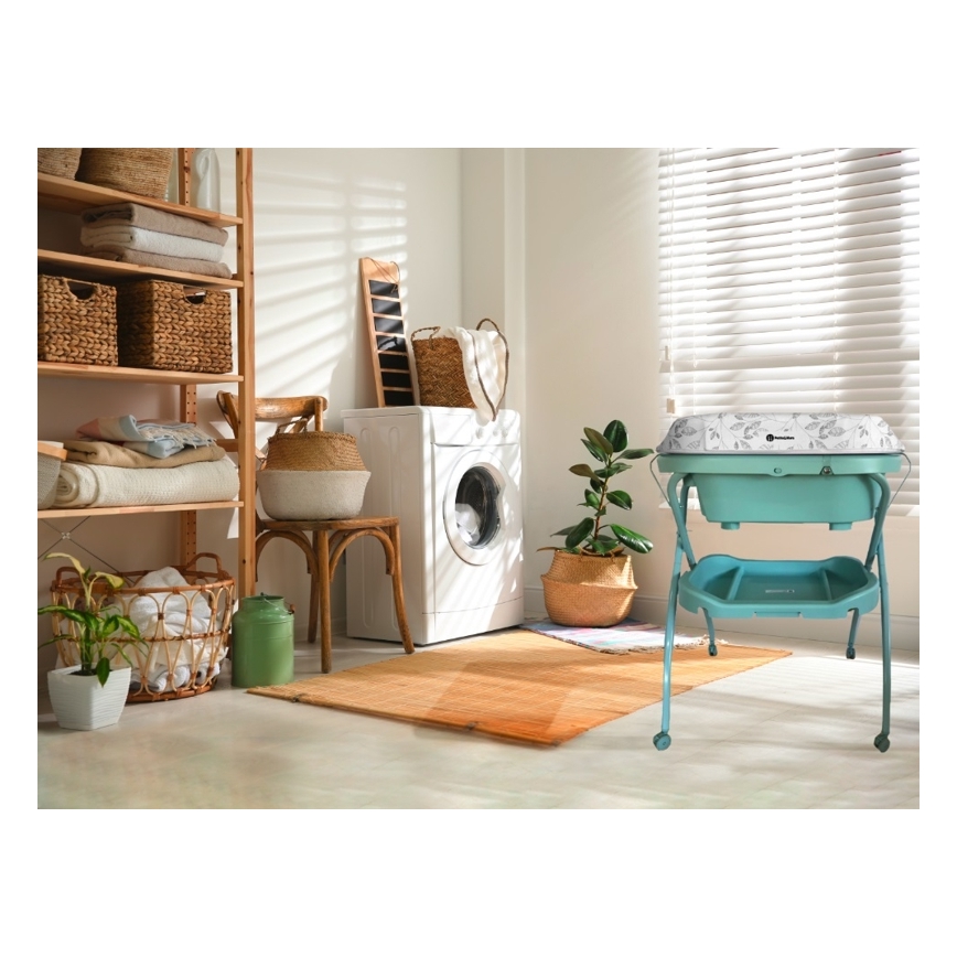 PETITE&MARS - Пеленальний столик з ванночкою SPA 3в1 м'ятний