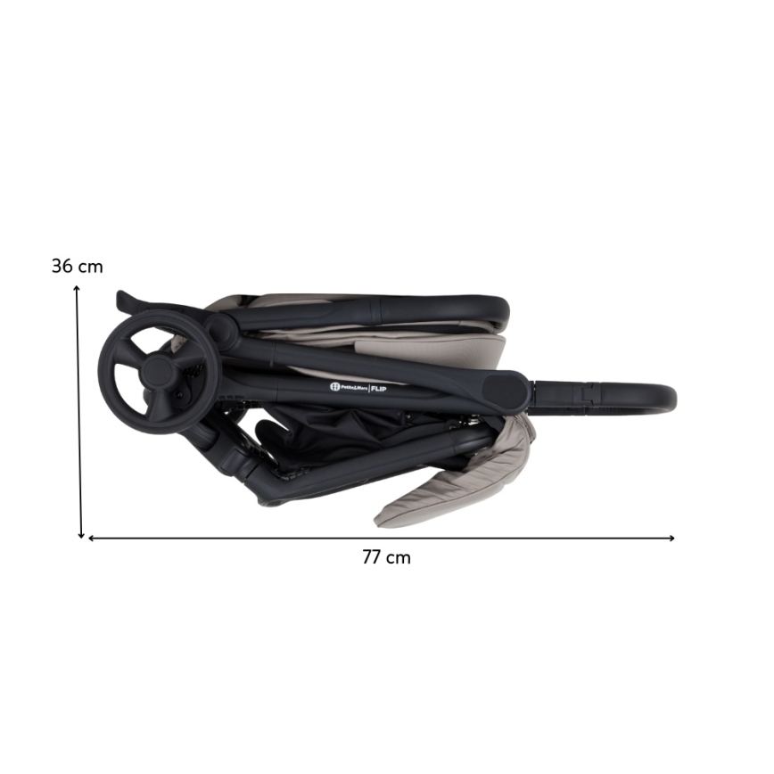 PETITE&MARS - Прогулочная коляска FLIP Платиново-серый