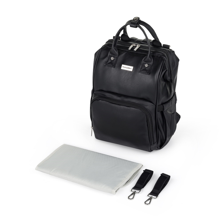 PETITE&MARS - Рюкзак для пеленання на коляску JASPER чорний