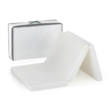 PETITE&MARS - Складаний матрац для подорожей FOLDIE 120x60 см білий