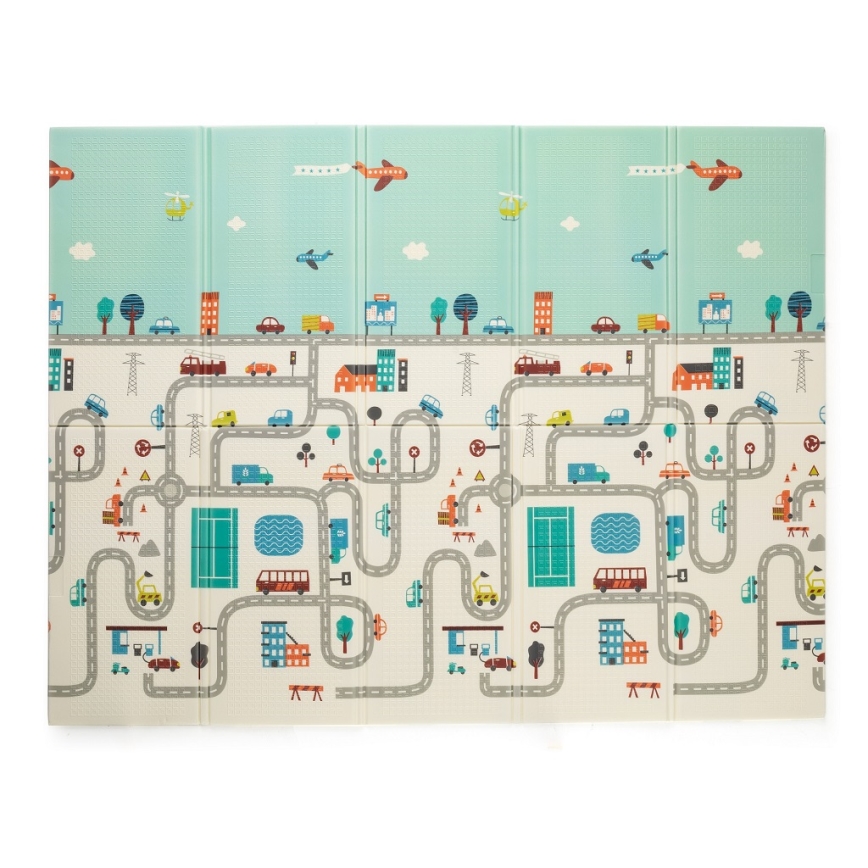 PETITE&MARS - Складной игровой коврик CAMPY ELEPHANT&CITY