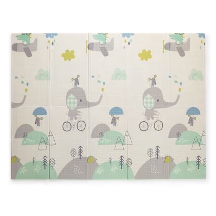 PETITE&MARS - Складной игровой коврик CAMPY ELEPHANT&CITY