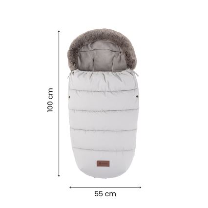 PETITE&MARS - КОМПЛЕКТ Детский конверт 4 в 1 COMFY + муфты для коляски FURRY Mocha Mousse